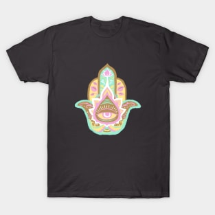 Hamsa Hand - Opal(October) T-Shirt